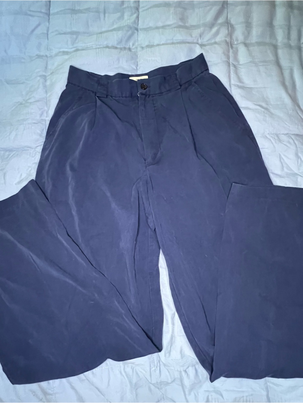 GAP Women's Navy Wide-Leg Trousers